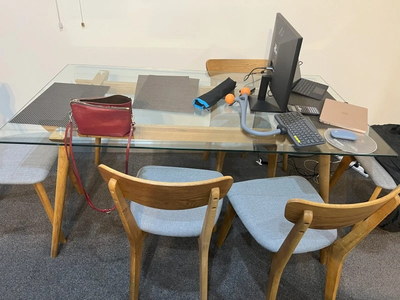 Dining room table and chairs