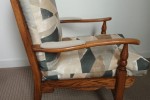 2 slim armchairs wooden