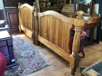 Recycled rimu queen slat bed