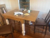 Queen bed and mattress, Queen bed and mattress, Fridge, Washing machin...