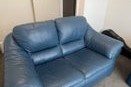 2 two seater leather couches