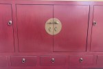 Chinese Style Wood Cabinet Red