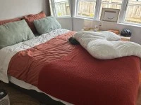 Queen size mattress, Fridge, Tv stand, 3 seater couch, Ottoman, Queen ...