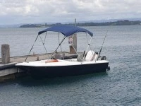 Motor boat Bow Rider on trailer