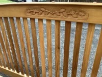 Solid Timber Super King Sleigh bed frame