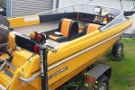 Boat with motor on trailer 5.7m lenght