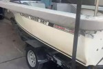 Motor boat 4m Figlass Lark with single axis trailer