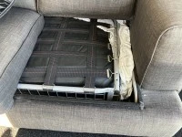 Queen sized bed, sofa