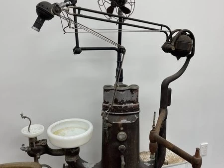 Lot #32 Antique dentist’s Chair and Pedestal