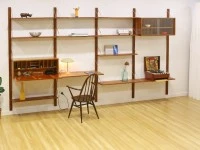 Mid Century Large Wall Units. 370cm WIDE. 214cm H.