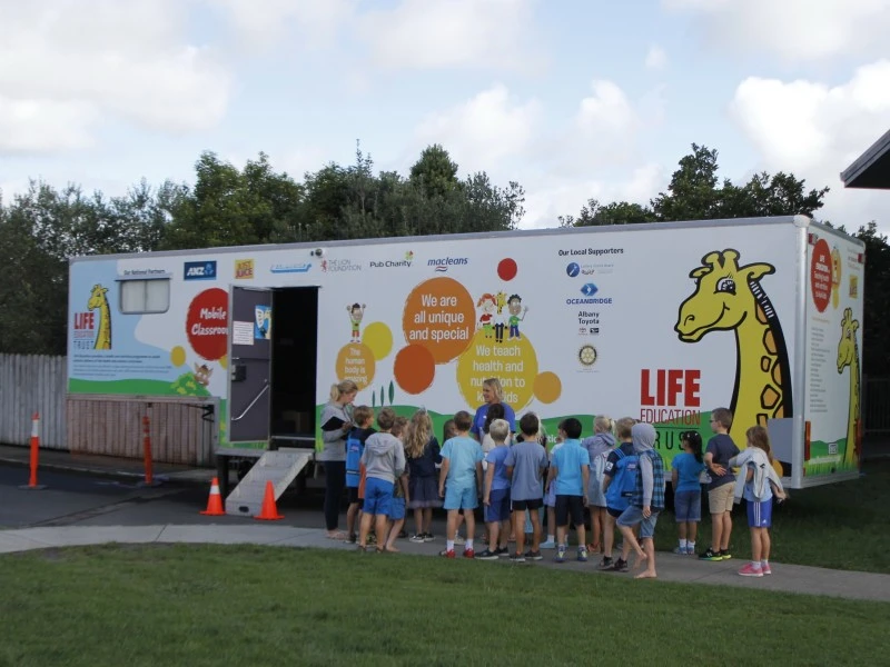 5th wheel trailer Life Education Mobile Classroom
