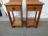 Recycled rimu bedside tables