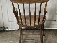 APRIL SALE >> Antique Spindle Back Arm Chair: Oak, or Elm and Ash