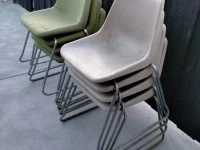 RETRO VINTAGE ROBIN DAY HILLE CHAIRS x 8 MADE IN NEW ZEALAND