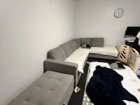 Queen Bed frame and mattress, 508L double door fridge, 65' Television,...