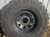 4x mud tires with steel rims