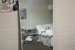 Double bed & base, Shelf 1, Shelf 2, Desk, Locker, Full-Length Mirror,...