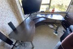 Large Solid Timber Veneer Desk