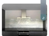 Large glass splash back