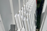 Removable Upvc fence panels (5), Removable Upvc fence post (7)