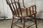 APRIL SALE >> Antique Spindle Back Arm Chair: Oak, or Elm and Ash