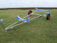 Laser sailboat beach trolley