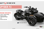 3 wheel Canam Spyder F3