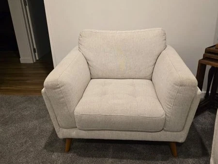 3 seat couch, Arm chair, Ottoman