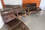 Tessa T8 Leather Lounge Suite – Classic Mid-Century Set