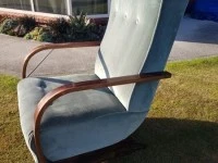 Vintage Deco Mid Century Bentwood Rocking Chair