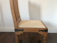 Rustic dining table and 8 chairs