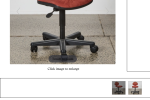 Small office chair on wheels