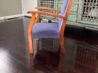 Blue antique kids chair