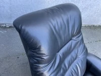 LA-Z-BOY Full Leather Recliner And Footstool