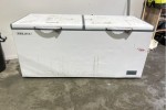 Commercial double door fridge and a large chest freezer