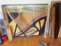 Old upright piano, no longer able to be tuned, needs to go to tip