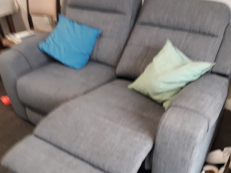 Single bed and 2seater couch