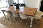 Solid Wood Large Rustic Dining Table
