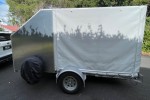 Enclosed single axle trailer