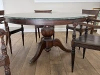 Raffles Round Marble Dining Table & Chairs