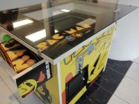 Pac-Man arcade table, glass top