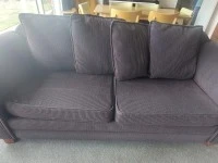 Two-seater couch, three-seater couch, table and chairs, hall desk, few...