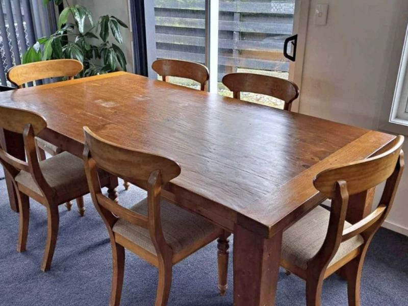 Dining table and chairs