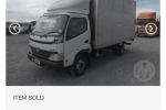 HINO box body truck, starts and runs