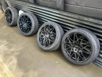 Four car wheels (4)