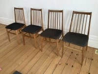 4x Jon Jansen Knifeblade chairs