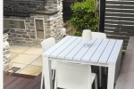 King Size bed with mattress, Small table with 4 chairs