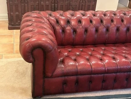 Chesterfield Leather Couch