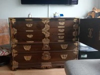 2 wooden chests