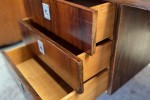 Mid Century Solid Brazilian Rosewood Chrome Frame Desk